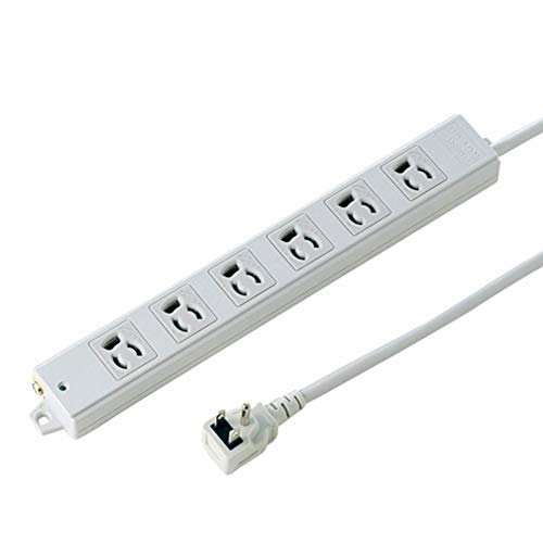 Bloc multiprise 6 prises SANWA SUPPLY TAP-K6L-3 Blanc avec câble de 3m