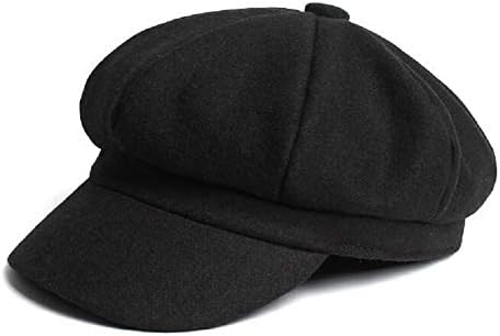 Kids Boys Girls Winter 8 Panels Newsboy Caps Wool Flat Beret Cabbie Hat for Toddler Baby,2 to 7 Years - Image 5