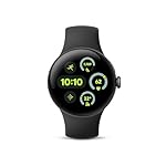 Google Pixel Watch 3 (41mm) Latest Model - Android Smartwatch, Heart Rate Tracking, Fitbit Advanced Running, Fitness Insights, 24-Hour Battery - Matte Black Aluminum Case - Obsidian Band - Wi-Fi