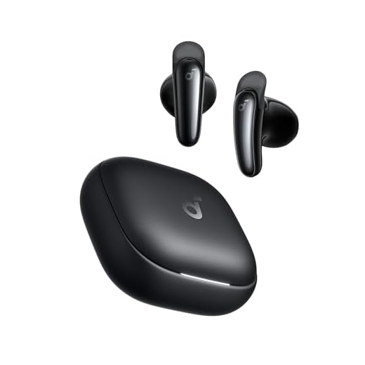 Soundcore Liberty Buds da Anker, Fone de Ouvido Bluetooth Sem Fio, Design Semi-Intra-Auricular, Aletas Auriculares Removíveis, Cancelamento de Ruído Adaptativo em Tempo Real, 30H de Reprodução, Preto