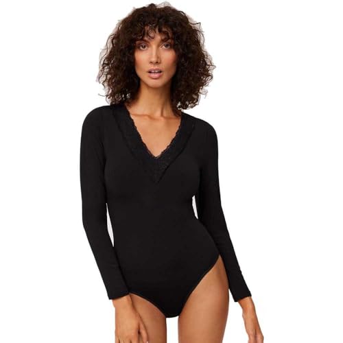 YSABEL MORA Body Térmico de Manga Larga para Mujer con Interior Afelpado, Ajuste Calidez Óptima para el Invierno, Ideal como Capa Base o Prenda Elegante