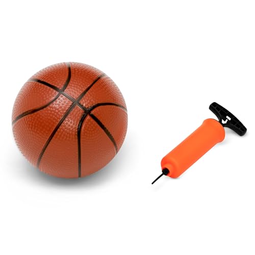 Image of Minnie Mouse Plastic Basketball Set by Delta Children - Includes Basketball Hoop, 1 Basketball and Ball Pump