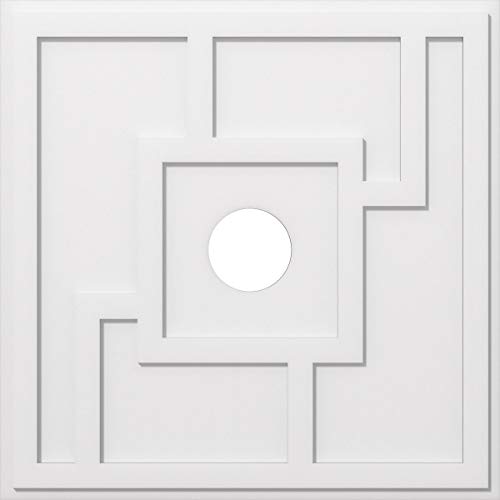 Ekena Millwork CMP36KX-06000 Knox Architectural Grade PVC Contemporary Urethane Ceiling Medallions 36"OD x 6"ID x 12 1/2"C x 1"P