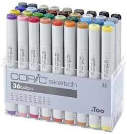 Copic Sketch Markers Set 36/Pkg-Basic