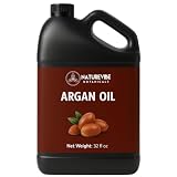 Naturevibe Botanicals Argan Oil 32 Fl oz – Cold Pressed, Unrefined, Pure Moroccan Argan Oil for Hair, Skin, Face & Massage – Natural Carrier Oil for DIY Beauty & Aromatherapy