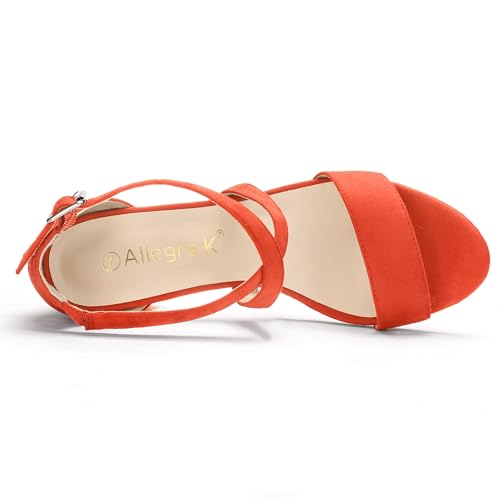 Allegra K womens Ankle Strap, Open Toe4