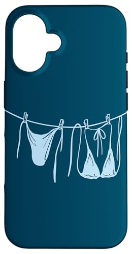 Hang Up My Suit Sommer-Bikini, ästhetisch, Marineblau Hülle für iPhone 16