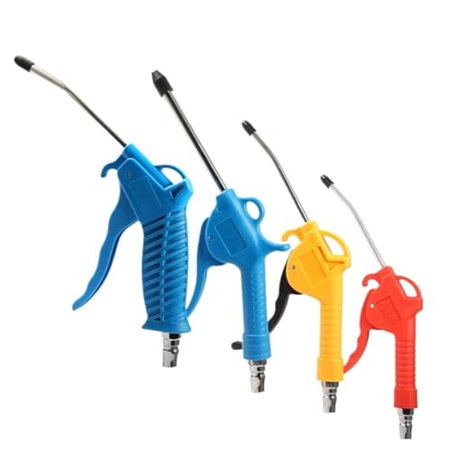 Pneumatic Air Blow Type Blowing Airsoft Guns Cleaning Tool Dust Spray 1/4" Port Duster Clean(EU-Short Yellow)