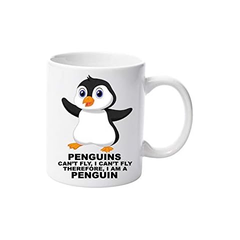 LBS4ALL I am a Penguin 11oz Ceramic Mug Gift Xmas Birthday Christmas Fathers Day Mothers Day Cover