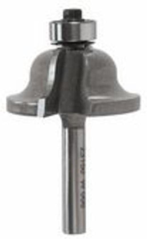 Vermont American 23150 1/4-Inch Radius Carbide Tipped Roman Ogee Router Bit, 1/2-Inch Ball Bearing 2-Flute 1/4-Inch Shank