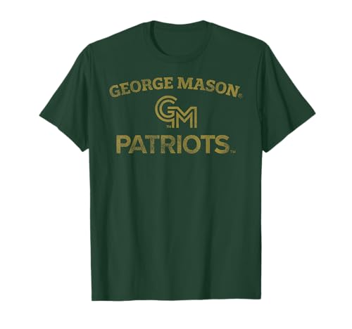 George Mason Patriots Vintage Worn Green Officially Licensed T-Shirt