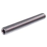 SECCARO Gewindestift mit Kegelkuppe M8 x 60 mm, Edelstahl V2A VA A2, DIN 913 / ISO 4026, Innensechskant, 20 Stück
