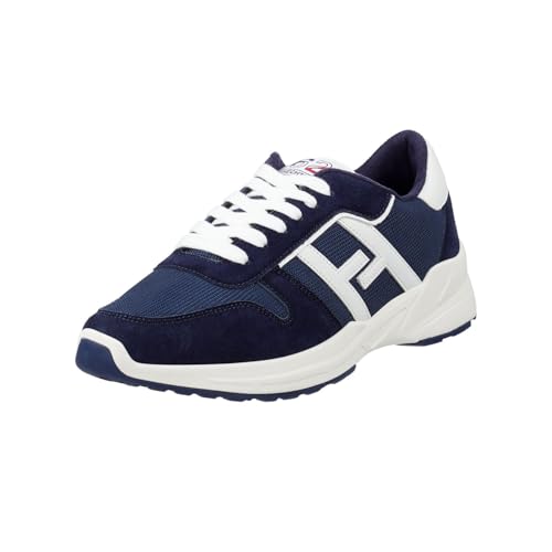 Basket Alain pour homme en bleu taille 42, la chaussure basse et élégante