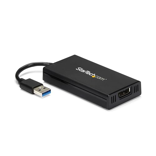 StarTech.com USB 3.0 auf DisplayPort Adapter - 4K 30Hz Ultra HD - DisplayLink zertifiziert - USB Typ-A zu DP Adapter Konverter f&uuml;r Monitor - Externe Video & Grafikkarte - Mac & Windows (USB32DP4K)