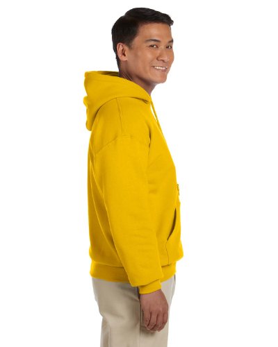 Image of Gildan Men's Heavy Blend Drawcord Hooded Sweatshirt, Safety Pink