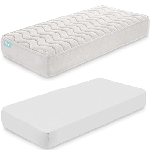 Nalui-Colchón Cuna 60 x 120 cm Baby One con Núcleo Adapt Foam, Suave, Transpirable y Acolchado...