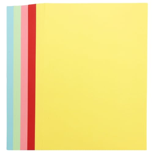 Papier de construction 5 couleurs assorties 21 x 29,7 cm pour loisirs