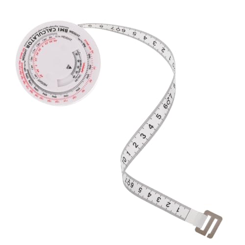 BESTYASH Cinta Métrica Corporal Redonda 1,5 m Para Medir Grasa Corporal y Cintura Dispositivo De Plástico Flexible Portátil Para Fitness Medición Precisa Casa y Viajes Para Seguimiento De Salud