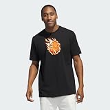 adidas Hombre ON Fire Basketball Graphic tee, Black, L