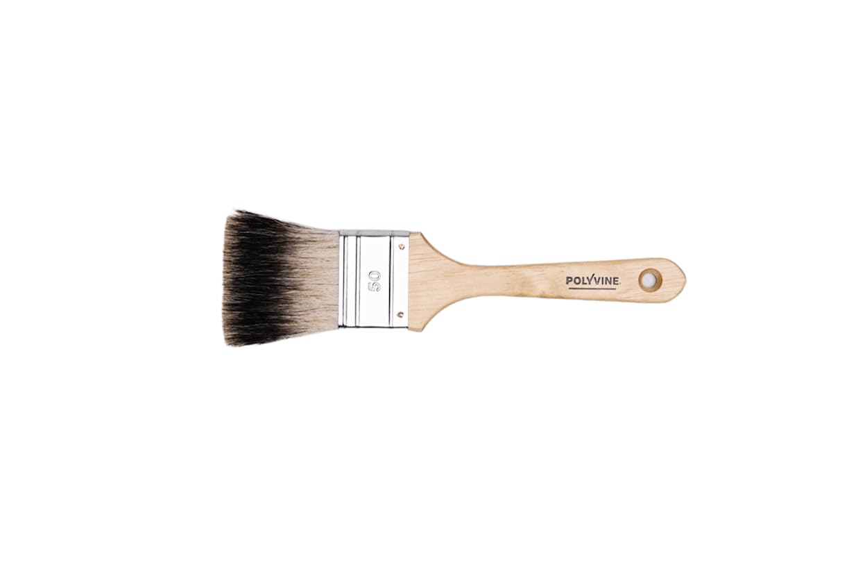 Polyvine Badger Softeners - Professional Paint Brushes for Decorative Finishes for Blending and Softening Decorative Glazes, Marbling, Wood Graining, Faux Effects and Craft Painting Techniques, 3”