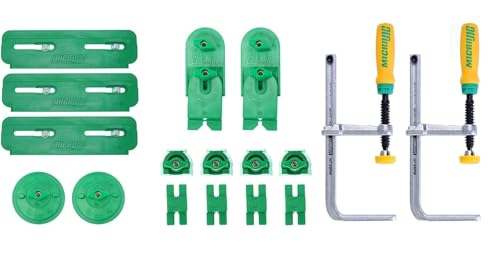 Image of MICROJIG MatchFit Workholding Kit and Dovetail Clamps Bundle – Complete Clamping System for Precise, Secure Workholding with Innovative Dovetail Design for Woodworking, Jigs, Fixtures & CNC Machines