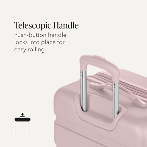 Image of SwissGear 7366 Signature Hardside Expandable Luggage with Spinner Wheels, TSA Lock, Pink, Checked-Medium 23-Inch
