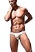 Newsywell Men's Ice Silk G-String Thong Bikinis Fashion Micro Male Low Cut Seamless Soft Briefs Pouch Underwear White Large
