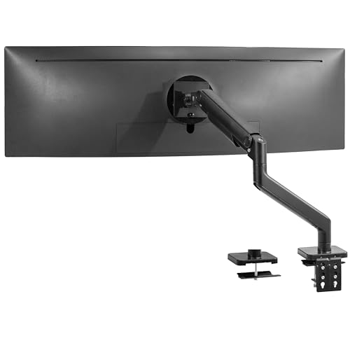 VIVO Heavy Duty Aluminum Ultrawide Monitor Arm for 49 inch Screens up to 44 lbs, Premium Desk Mount Monitor Stand Designed for Samsung Odyssey G9 and More, Max VESA 100x100, Black, STAND-V100E