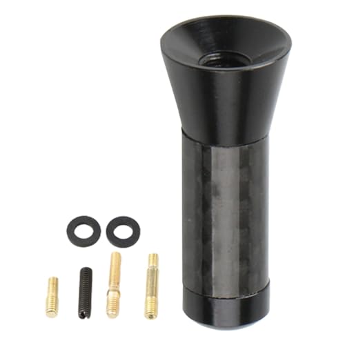 SVCEQZE Antena Corta para Coche,Antena de Radio para Coche | Antena para Parabrisas de Coche de 3,5 cm,Antena receptora estéreo de Metal, reemplazo de Antena de Coche de Fibra de Carbono para una