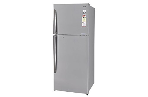 Image of LG 335 L 4 Star Frost Free Double Door Refrigerator(GL-U372JPZL, Shiny Steel, Inverter Compressor)