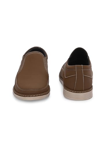 Image of STANPHORD Men Slip-On Casual Sneakers | PU Leather Water Resistant | TPE Anti-Slip Sole | Cushioned Everyday Walking Office Casual Wear (TPSG 3920)