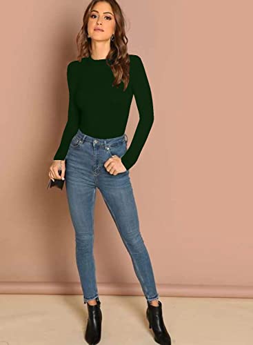 Image of Dream Beauty Fashion Women's Casual Round Neck Long Sleeves Stylish Top, 23 inch inches (Top Empire-06)