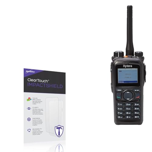 BoxWave Screen Protector Compatible With Hytera PD782i - ClearTouch ImpactShield (2-Pack), Impenetrable Screen Protector Flexible Film