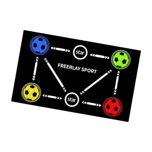 Menolana Football Training Mat Dribble Training Mat Wear Resistant Multiuse Training, Equipment Football Mastery Mat for Home, Kids