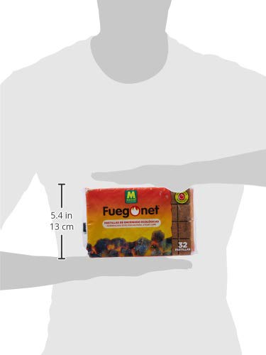 Massó - Fuegonet - Pastillas de encendido ecológicas para barbacoas y chimeneas - 24 unidades