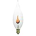 Flicker Flame Light Bulb Dances with a Flickering Orange Glow (Pkg/10) Sunlite