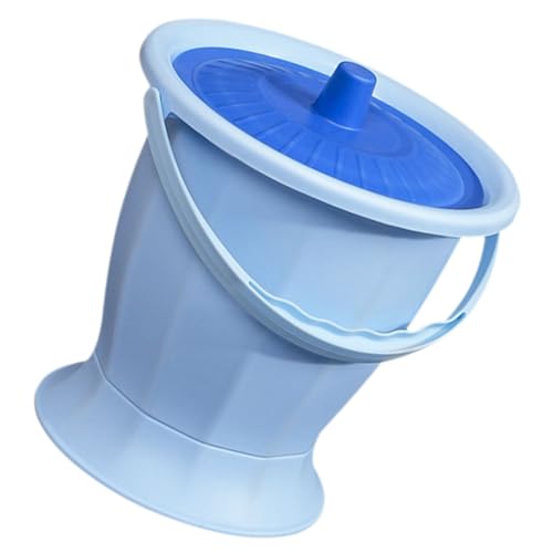 COOLHIYA 携帯トイレ ユニセックスチャンバーポット 大便器バケツ portable toilet おしっこカップ プラスチックチャンバーポット ポータブル 尿バケツ おむつバケツ