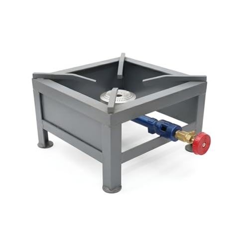 Image of COCS Single Bio Gas Stove (10x10x7 Inch), Heavy Duty Iron Body, Cast Iron Burner, Manual Ignition, Bio gas Stove (Biogas Compatible)