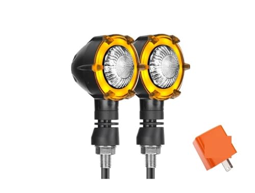 Clignotant LED pour moto défilant ambré pour rouler de nuit en sécurité