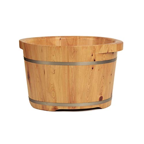Cubo de Madera para Baño de Pies de Cedro Natural
