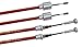 Produktbild trailer parts4u 2 x Bremsseil das Original von Alko Longlife Schnellmontage - Hüllenlänge: 530mm Gesamtlänge: 726mm Anhänger Seilzug Bowdenzug 247.282 247282