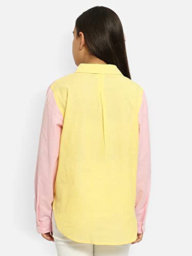 Image of Natilene Girl's Geometric Regular Fit Shirt