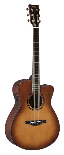 Yamaha TAS3 C TransAcoustic Guitar (2nd Gen), Sand Burst Finish with Hard Bag