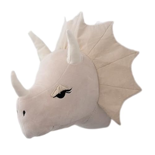 Idée cadeau originale avec ce support mural en peluche dinosaure