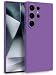Produktbild MyGadget Silikon Hülle kompatibel mit Samsung Galaxy S24 Ultra - Zweilagige Handyhülle mit Kameraschutz - Cover mit Innenfutter & Silikon außen - Lila