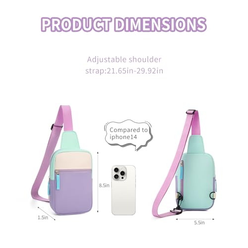 Image of Birthday Gifts for 8 9 10 11 12 Year Old Teens Girls Kids, Fanny Pack Crossbody Bag Sling Belt Bags Purse, Dorm Travel Essentials for Girls Fashion, Preppy Tween Teen Girl Gift Trendy Stuff