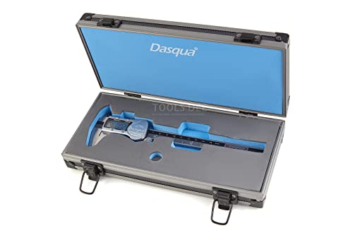 Dasqua IP 54 Professional 150 mm Digitaler Messschieber mit großem Bildschirm und Metallgehäuse Cover