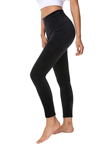Dolcevida Women Cozy Velour Legging High Waist Buttery Soft Warm Velvet Stretch Seamless Yoga Pant2