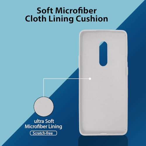 Image of LIRAMARK Liquid Silicone Soft Back Cover Case for OnePlus 8 /1+8 (White)
