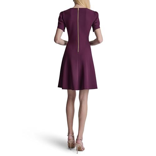 Image of DKNY Women's Tulip Sleeve Fit & Flare Mini Dress